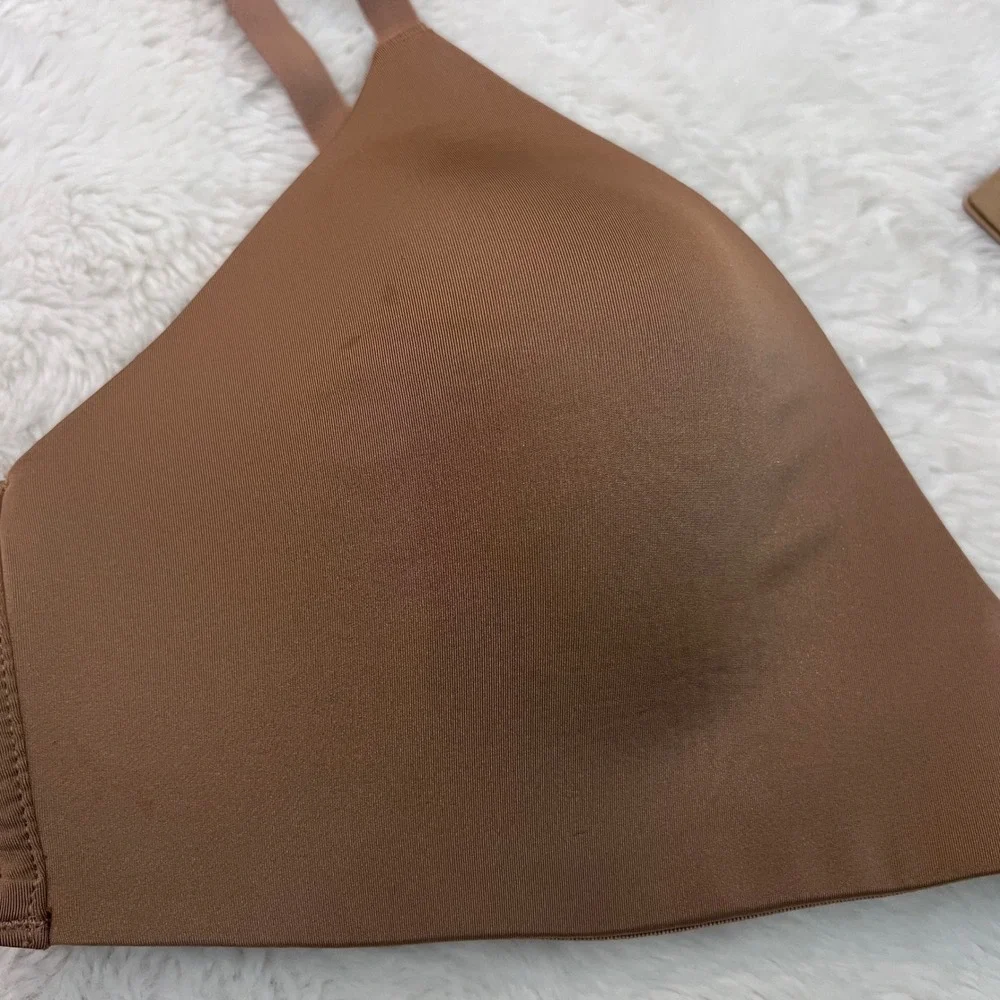 Skims Women's Wireless Lightly Lined Bra Sienna Brown BR-WRL-1889 Size 34C NWT - Picture 7 of 11